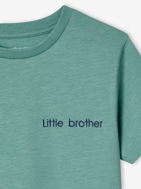 T-shirt garçon personnalisable manches courtes aubergine+blanc+BLEU+jaune pâle+mangue+sauge 36 - vertbaudet enfant 