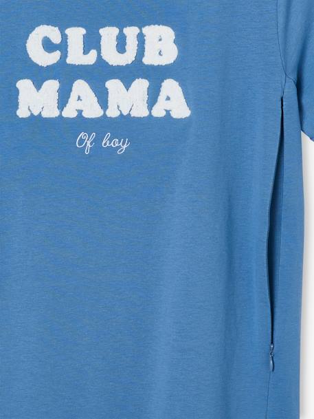 T-shirt à message grossesse et allaitement en coton bio personnalisable Bleu+Gris anthracite+Moutarde+Rose+Terracotta 9 - vertbaudet enfant 