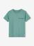 T-shirt garçon personnalisable manches courtes aubergine+blanc+BLEU+jaune pâle+mangue+sauge 33 - vertbaudet enfant 