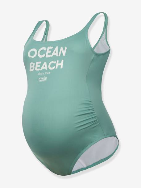 Maillot de bain de grossesse 1 pièce Ocean Beach CACHE COEUR vert 1 - vertbaudet enfant 