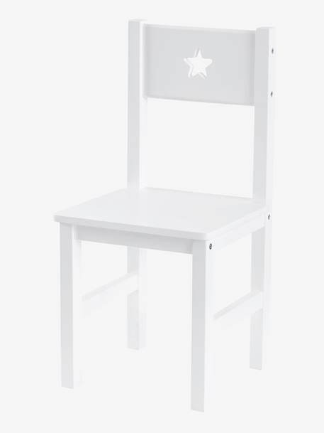 Chaise maternelle, assise H. 30 cm LIGNE SIRIUS blanc+gris 1 - vertbaudet enfant 