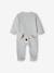Pyjama bébé mixte velours animal personnalisable beige chiné+gris chiné 14 - vertbaudet enfant 