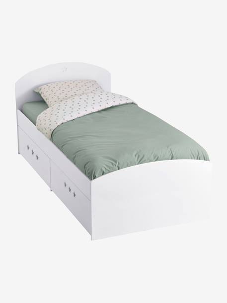 Lit fixe enfant avec tiroirs LIGNE SIRIUS blanc 5 - vertbaudet enfant 