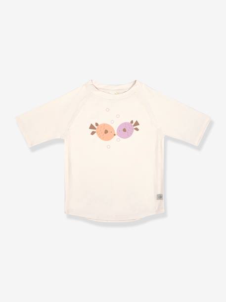 T-shirt manches courtes anti UV LÄSSIG blanc+écru 4 - vertbaudet enfant 