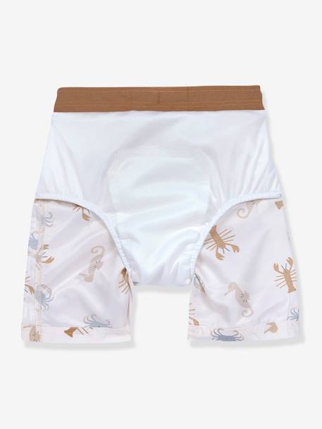 Short de bain rayé LÄSSIG blanc 3 - vertbaudet enfant 