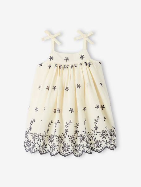 Ensemble bébé robe brodée, bloomer et bandeau assorti écru 4 - vertbaudet enfant 