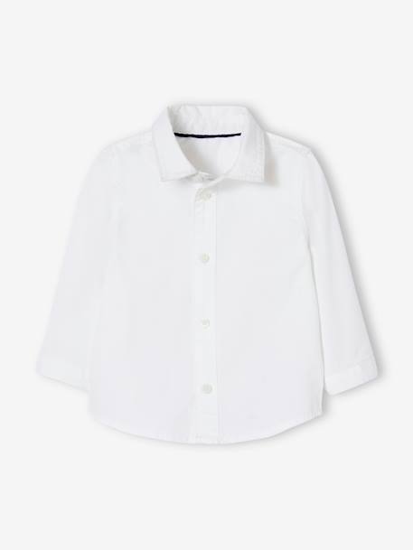 Ensemble de cérémonie bébé pantalon avec ceinture, chemise et noeud papillon blanc 2 - vertbaudet enfant 