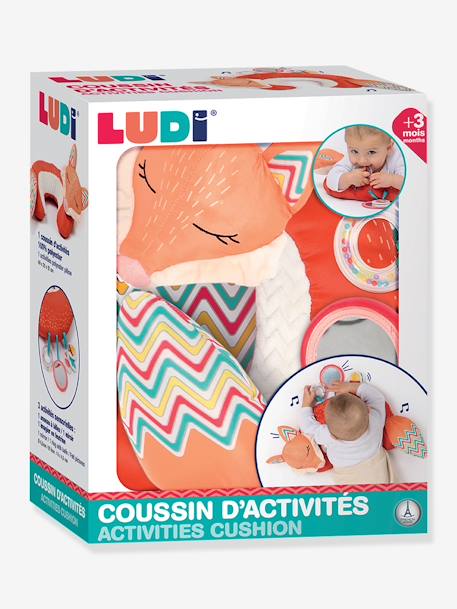 Coussin d'activités Renard orange 2 - vertbaudet enfant 