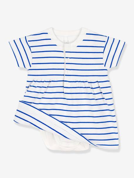 Robe + body manches courtes PETIT BATEAU blanc 4 - vertbaudet enfant 