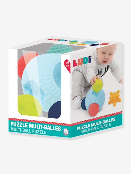 Balle puzzle atome LUDI multicolore 4 - vertbaudet enfant 