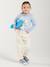 Pantalon fille mom MorphologiK fin écru+encre+pêche+rose poudré 1 - vertbaudet enfant 
