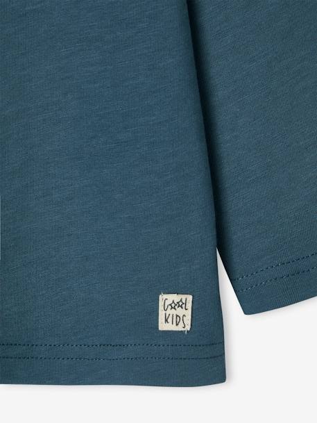 T-shirt garçon unis manches longues personnalisable anthracite+Bleu+jaune+marine+vert+vert sapin 9 - vertbaudet enfant 