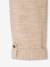 Pantalon garçon retroussable en pantacourt léger aspect lin tissé beige chiné+bleu clair 5 - vertbaudet enfant 