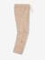 Pantalon garçon retroussable en pantacourt léger aspect lin tissé beige chiné+bleu clair 3 - vertbaudet enfant 