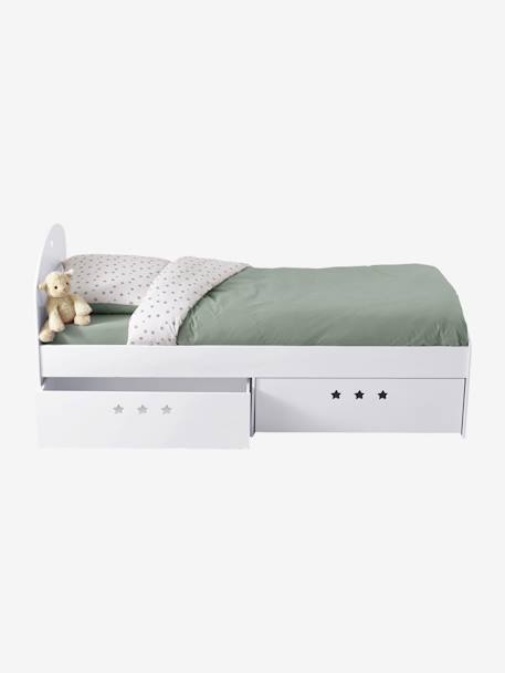 Lit fixe enfant avec tiroirs LIGNE SIRIUS blanc 7 - vertbaudet enfant 