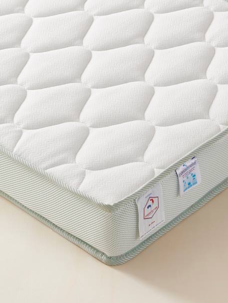 Matelas bébé mousse recyclée thermorégulateur traité Passerelle® blanc 4 - vertbaudet enfant 