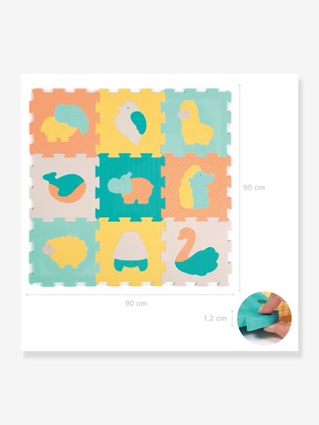 Dalles animaux touch multicolore 1 - vertbaudet enfant 