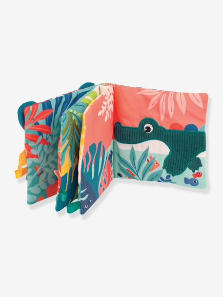Livre tissu Jungle multicolore 5 - vertbaudet enfant 
