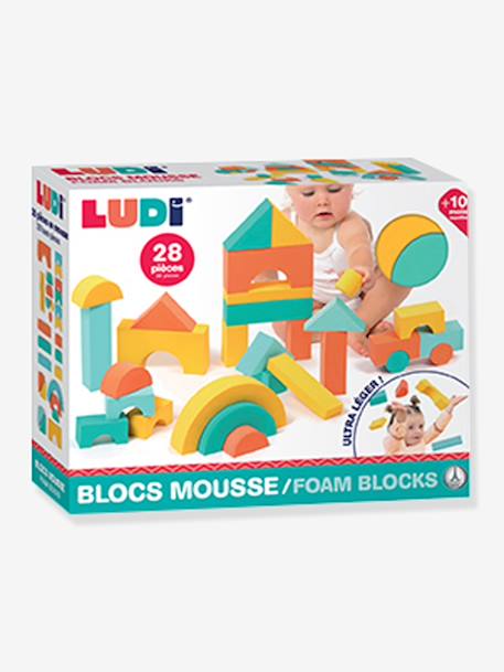 Blocs construction mousse LUDI multicolore 3 - vertbaudet enfant 