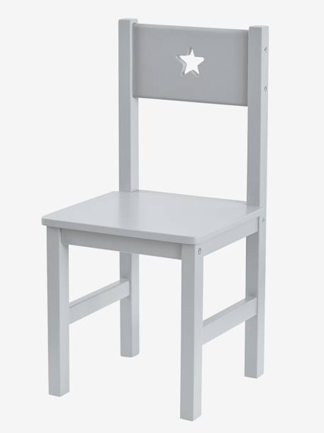 Chaise maternelle, assise H. 30 cm LIGNE SIRIUS blanc+gris 5 - vertbaudet enfant 