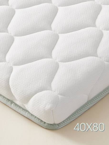 Matelas bébé mousse recyclée thermorégulateur traité Passerelle® blanc 5 - vertbaudet enfant 