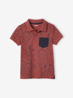 Garçon-T-shirt, polo, sous-pull-Polo motifs animaux de la jungle garçon