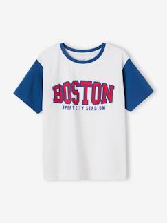 Garçon-T-shirt, polo, sous-pull-T-shirt-T-shirt sport team Boston garçon manches courtes contrastantes