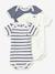 Lot de 3 bodies manches courtes en coton bio blanc 1 - vertbaudet enfant 
