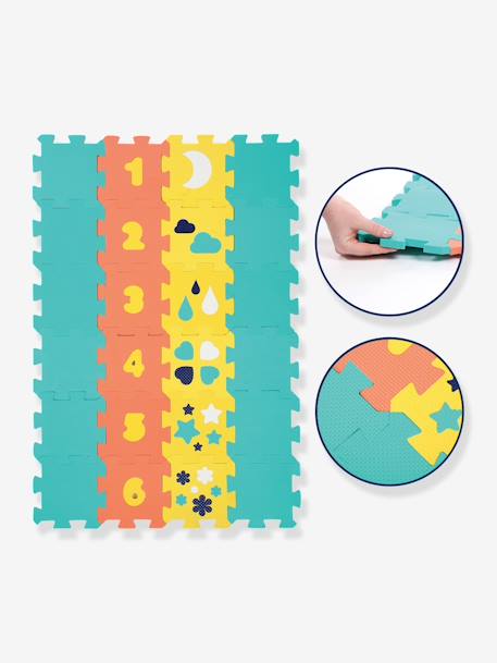 Coffret d'activités tapis quille et formes LUDI multicolore 3 - vertbaudet enfant 
