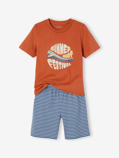 Lot de 2 pyjashorts 'Summer Surf' garçon bleu jean 5 - vertbaudet enfant 