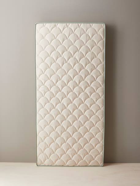 Matelas enfant housse coton Bio* écru 1 - vertbaudet enfant 