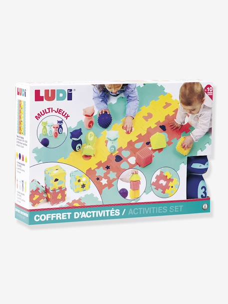 Coffret d'activités tapis quille et formes LUDI multicolore 5 - vertbaudet enfant 