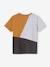 T-shirt sport colorblock garçon manches courtes gris chiné 4 - vertbaudet enfant 
