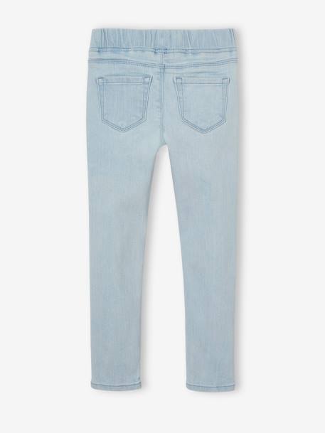 Jean fille tregging Basics bleu jean+double stone+stone 8 - vertbaudet enfant 