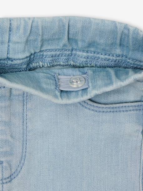 Jean fille tregging Basics bleu jean+double stone+stone 9 - vertbaudet enfant 