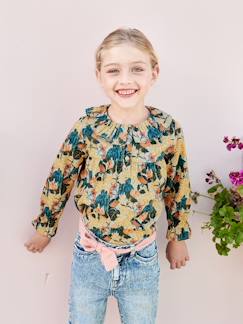 Blouse imprimée fleurs fille  - vertbaudet enfant