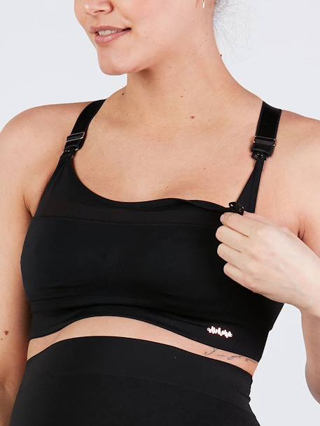 Brassière de sport de grossesse et d'allaitement Woma noir 2 - vertbaudet enfant 