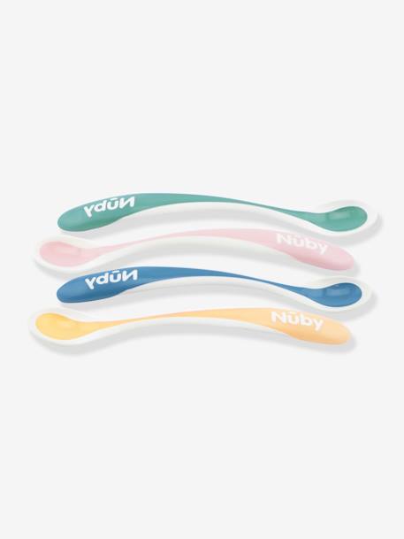 Lot de 4 cuillères bébé thermosensibles Aléatoire 2 - vertbaudet enfant 
