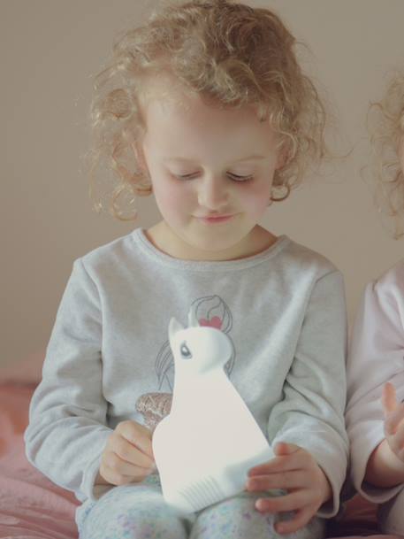 Veilleuse portable licorne tactile en silicone pour chambre d'enfant