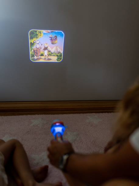 Lampe projecteur à histoires Kidyslide - bleu+terracotta+violet 10 - vertbaudet enfant 