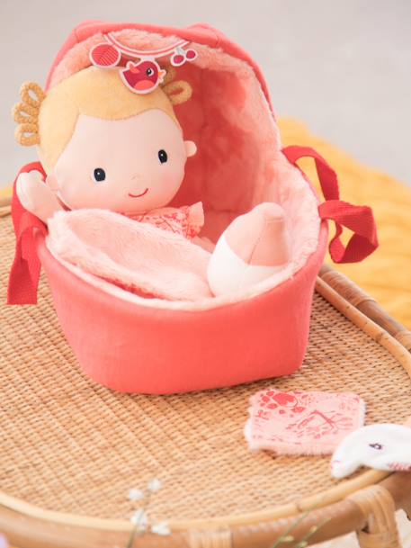 Bébé Léna et son couffin - S rose 1 - vertbaudet enfant 