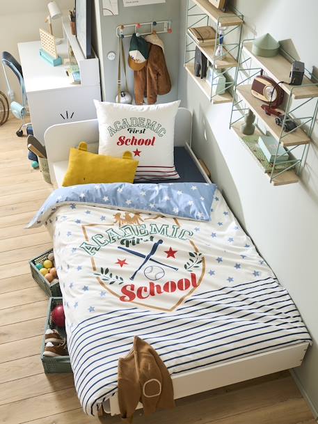 Parure housse de couette + taie d'oreiller enfant Academic écru 2 - vertbaudet enfant 