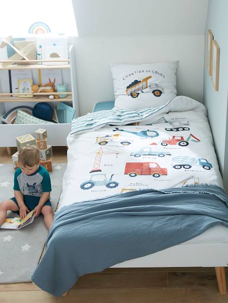 Parure enfant Magicouette Quel chantier ! blanc imprimé 1 - vertbaudet enfant 
