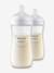 Lot de 2 biberons 330 ml Philips AVENT Natural Response transparent 1 - vertbaudet enfant 