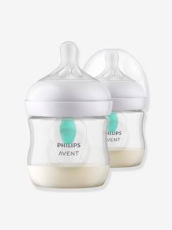 Puériculture-Repas-Biberonnerie-Lot de 2 biberons 125 ml Philips AVENT Natural Response AirFree