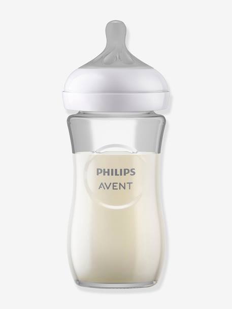Biberon verre 240 ml Philips AVENT Natural Response transparent 1 - vertbaudet enfant 