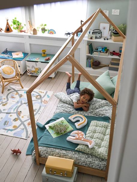 Parure housse de couette enfant et taie d'oreiller TROPICAL vert 2 - vertbaudet enfant 