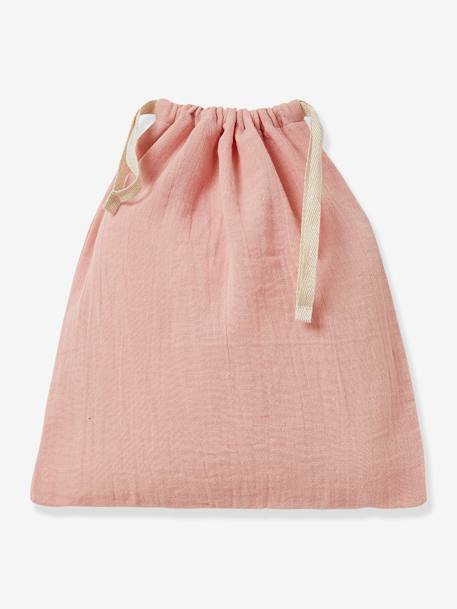 Chemise de nuit fille en gaze de coton CYRILLUS rose 3 - vertbaudet enfant 