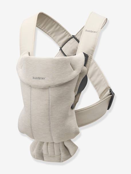 Porte-bébé Mini Jersey 3D BabyBjörn beige+GRIS CHARBON 1 - vertbaudet enfant 
