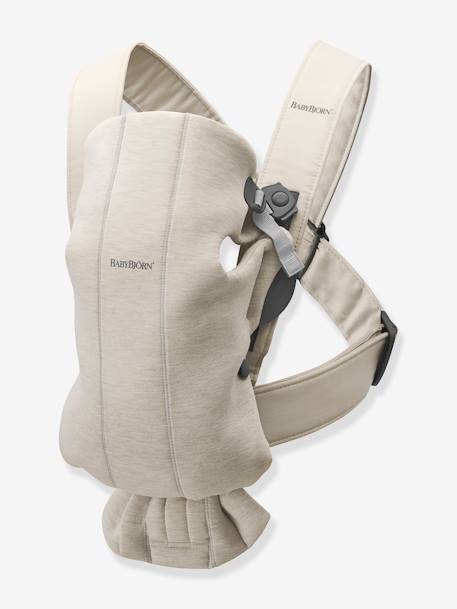Porte-bébé Mini Jersey 3D BabyBjörn beige+GRIS CHARBON 2 - vertbaudet enfant 